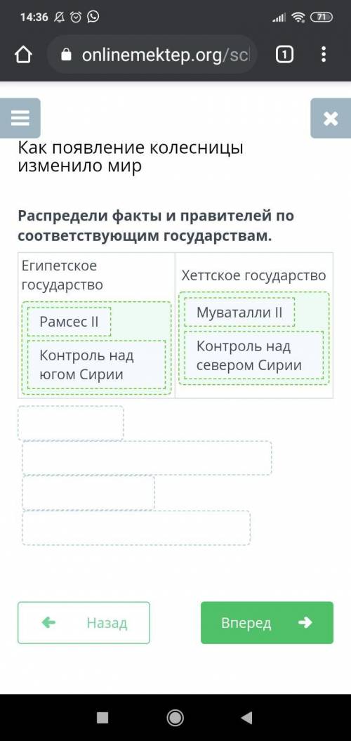 Распредели факты и правителей по соответствующим государствам. Египетское государствоХеттское госуда