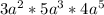 3a^{2} *5a^{3} *4a^{5}