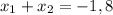 x_1+x_2=-1,8