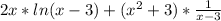 2x*ln(x-3)+(x^2+3)*\frac{1}{x-3}