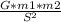 \frac{G*m1*m2}{S^{2} }