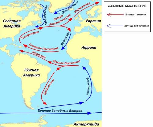 Укажите тёплое течение Атлантического океана. Лабрадорское Бразильское Канарское Бенгельское