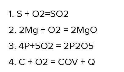 5. Напишите словесные уравнения реакций горения.[4]​