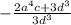 -\frac{2a^{4} c+3d^{3} }{3d^{3} }