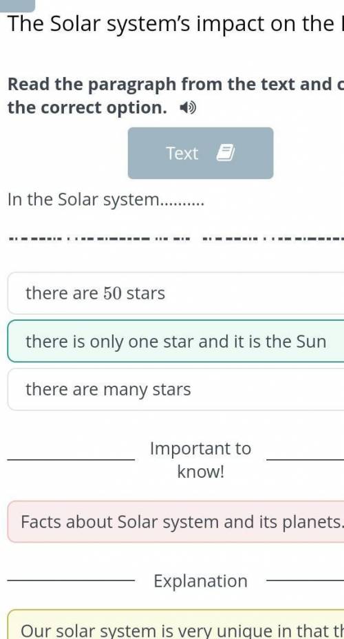 In the Solar system there are many starsthere are 50 starsthere is only one star and it is the SunCh