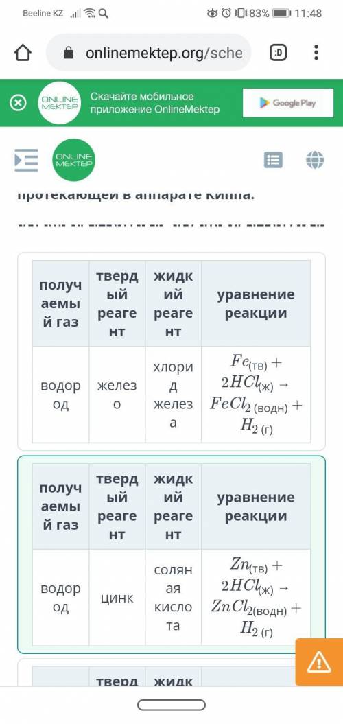 Аппарат Киппа необходим для получения газов путем взаимодействия твердыхвеществ с Кислотным или щело