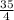 \frac{35}{4}