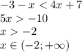 -3-x-10\\x-2\\x \in (-2; +\infty)