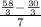 \frac{\frac{58}{3} - \frac{30}{3} }{7}