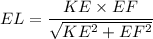 EL=\dfrac{KE\times EF}{\sqrt{KE^2+EF^2}}