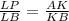 \frac{LP }{LB} = \frac{AK}{ KB}