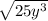 \sqrt{25y^{3}}