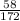 \frac{58}{172}