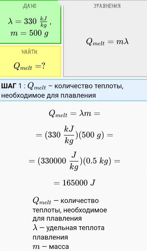 Какое количество теплоты потребуется для превращения льда массой 500 г взятого при температуре -40°