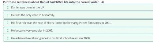 A profile of a famous actor He became very popular in 2005. His first role was the role of Harry Pot