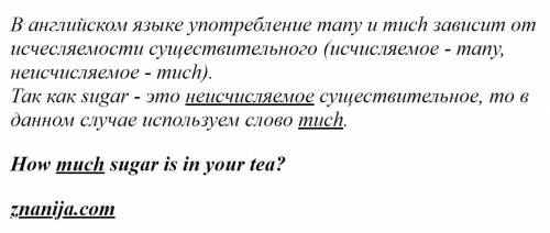 How much/many sugar is in your tea?​