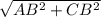 \sqrt{AB^2+CB^2}