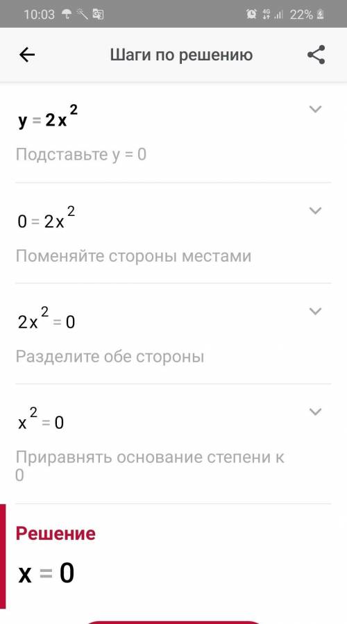 Построить график функции у=2х в 2 степени