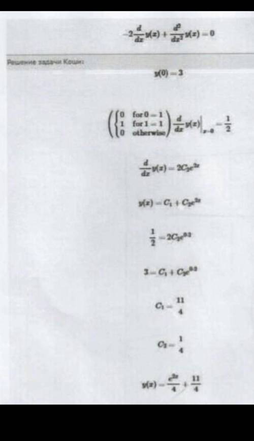 Решить дифференциальные уравнения второго порядка б) найти решение, удовлетворяющее указанным началь