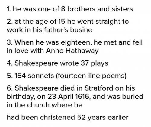 Read the text. What do these numbers refer to ? 1. 82. 153. 184. 375. 1546. 52​