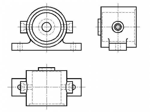 Дана фигура с двумя ракурсами нужно самой нарисовать 3-ий ракурс по данной фигуре,Я не могу понять к