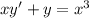 xy' + y = {x}^{3}