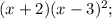 (x+2)(x-3)^{2};