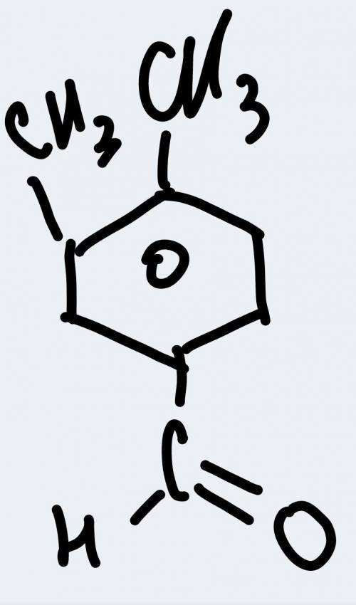 Диметилбензойный альдегид - можете ппоказать(вопрос по химии)