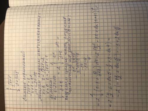 Вычислите определенный интеграл (с пошаговым объяснением)