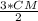 \frac{3*CM}{2}