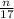 \frac{n}{17}