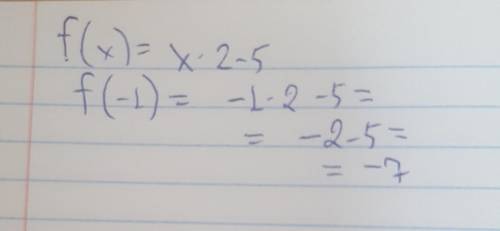 F(x) =x*2-5. Знайдіть f(-1)1.-62.-43. - 34. 4 плс​