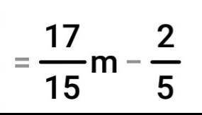 При каком натуральном значении m. 2 m/15 + 3 m/3 2/5 равно
