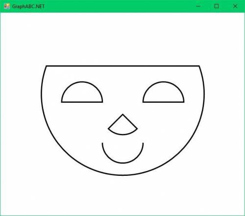 Измените программу так, чтобы маска улыбалась uses GraphABC;begin Chord(300,200,200,160,380);Chord(2