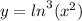 y = {ln}^{3} ( {x}^{2} )