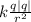 k\frac{q|q|}{r^{2} }