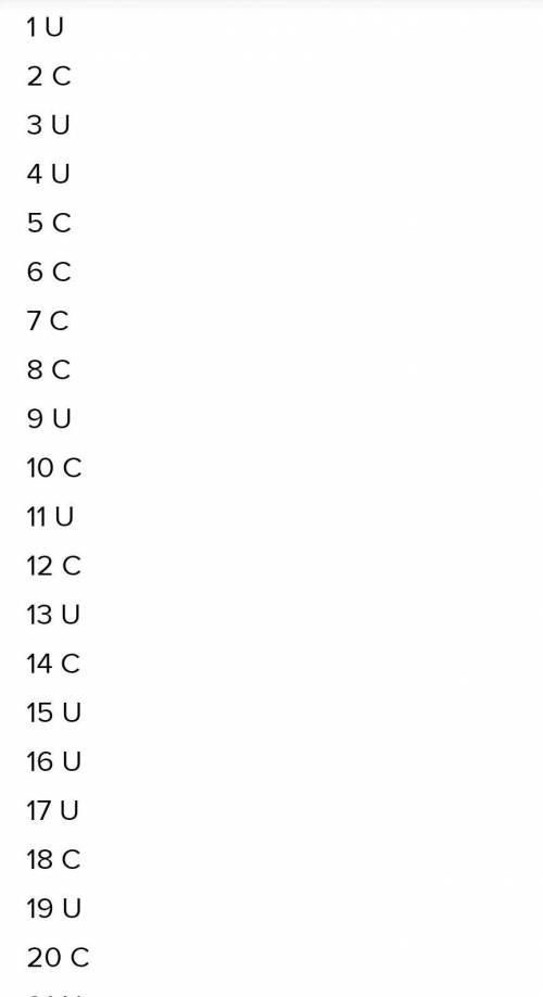 COUNTABLE OR UDICOUNTABLE? Write Cfor countable or U for uncountable1-Oil 3-Sugar 5-Chicken 7-Peas__