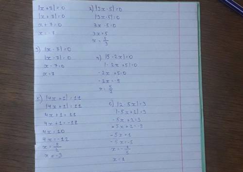 Решите уравнения 1565. 1) |y|+ 2 = 6;2)|y|+ 3 = 8;3) 3|х|– 2 = 2|x|+ 3;4) 9 + 2|x| = 12 - |x|;5) 4|x