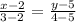 \frac{x-2}{3-2} = \frac{y-5}{4-5}