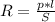 R=\frac{p * l}{S}