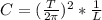 C= ( \frac{T}{2\pi } )^{2} *\frac{1}{L}