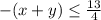 -(x+y)\leq \frac{13}{4}