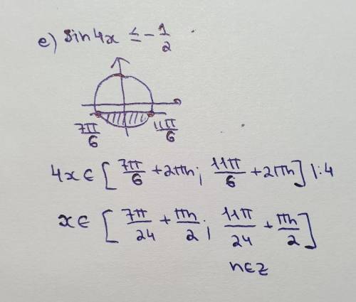 решите тригонометрические неравенства(с рисунками)