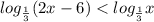 log_\frac{1}{3}(2x-6)