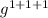 g^{1+1+1}