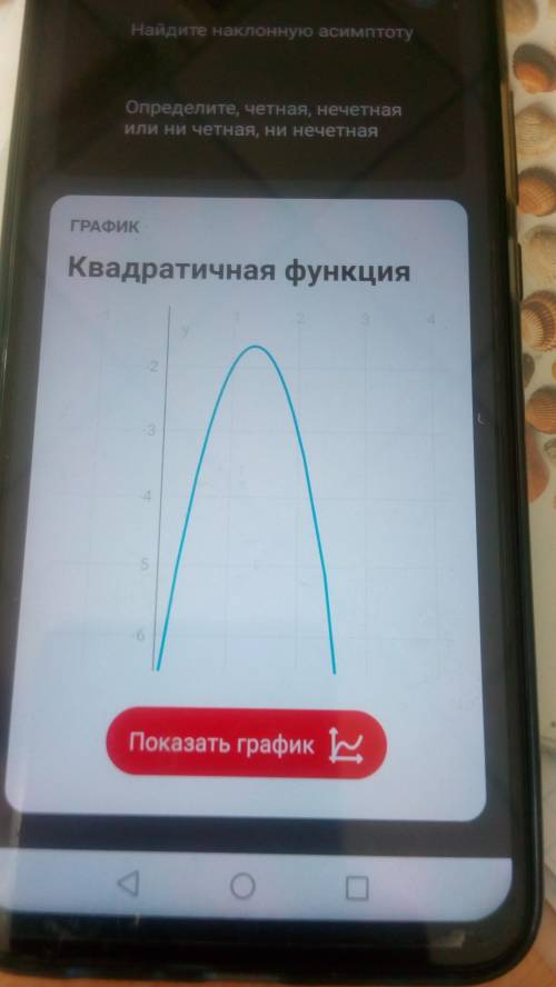 Построить график функции y = -3x² + 8x - 7.