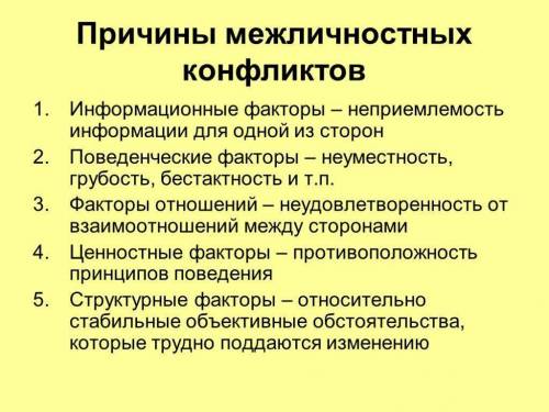 Задание 1 А) Назовите стадии развития конфликтной ситуации. Б) Укажите не менее 2 причин возникновен