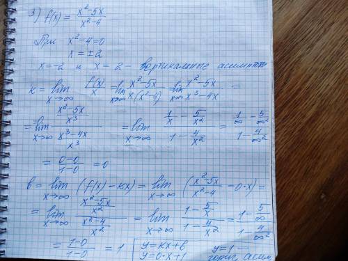 Найдите асимптоты функции. ​