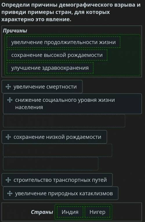 Определи причины демографического взрыва и приведи примеры стран, для которых характерно это явление