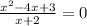 \frac{ {x}^{2} - 4x + 3}{x + 2} = 0